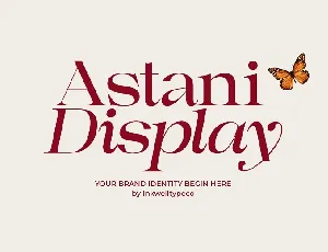 Astani Display font