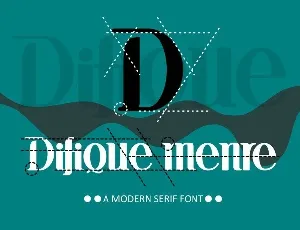 Difique Menre Serif font