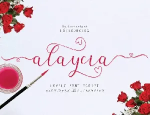 Alaycia Calligraphy font