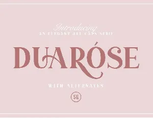 Duarose font