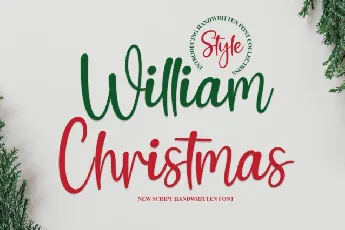 William Christmas Script font