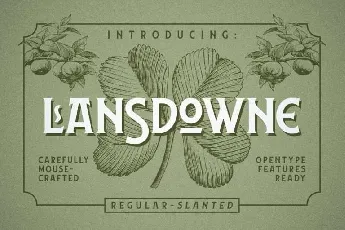 Lansdowne Typeface Free font