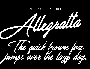 Allegratta Personal Use font