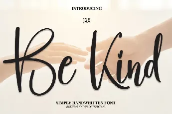 Be Kind Script font