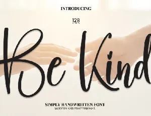 Be Kind Script font