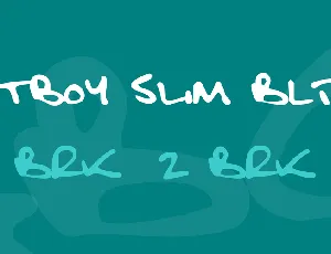 Fatboy Slim BLTC font