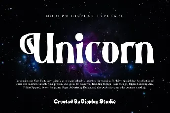 Unicorn font