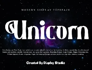 Unicorn font