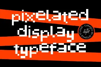 Pixelated Display font