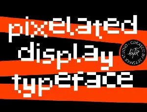 Pixelated Display font