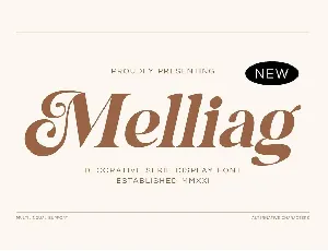 Melliag font