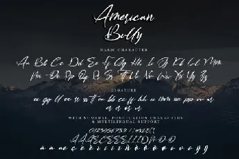 American Bully Handwritten font