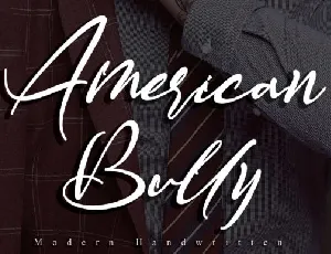 American Bully Handwritten font