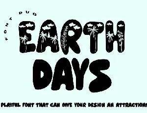 Earth Days - personal use font