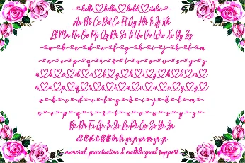 hello bella font