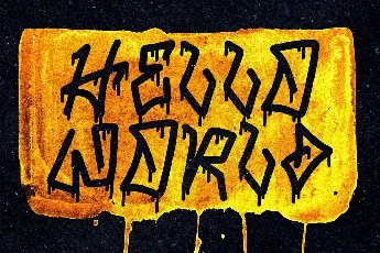 TF Hustler Blood DEMO font