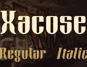 Xacose font