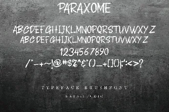 PARAXOME font