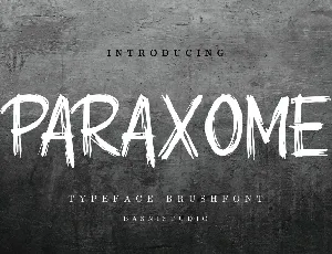 PARAXOME font