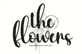 The Flowers Script font