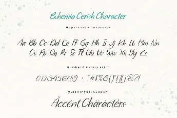 Bohemia Cerish font