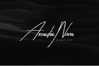 Arcadia Nova font