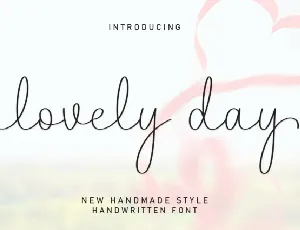 Lovely Day Script font