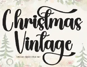 Christmas Vintage Script font