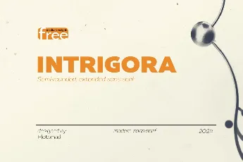 Intrigora font