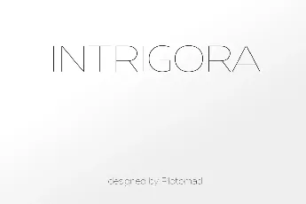 Intrigora font