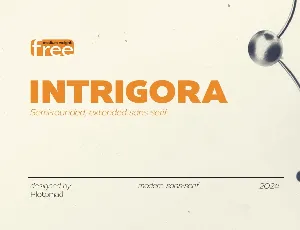 Intrigora font