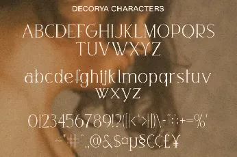 Decorya font