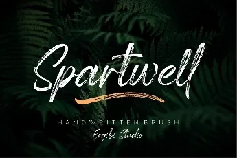 Spartwell Handwritten Brush font