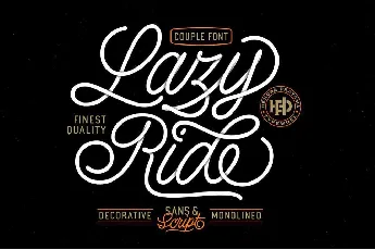 Lazy Ride Script Free font