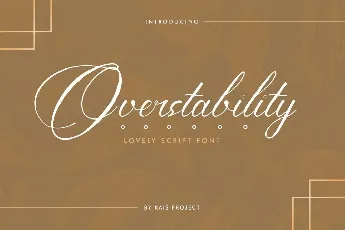 Overstability font