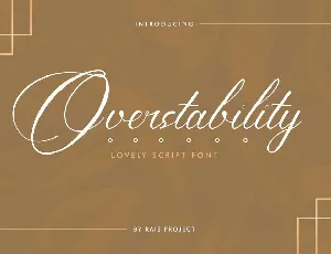 Overstability font