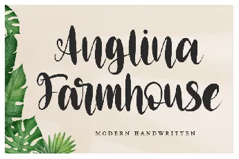 Anglina Farmhouse-Personal use font