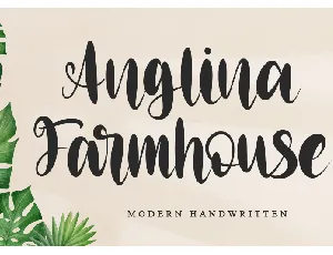 Anglina Farmhouse-Personal use font