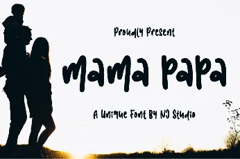 mama papa font