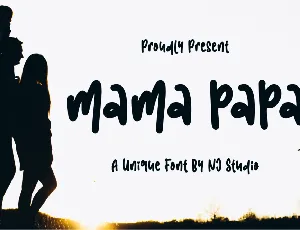 mama papa font