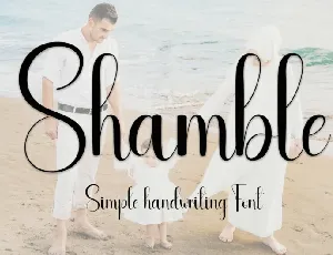 Shamble Script font