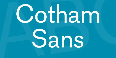 Cotham Sans font