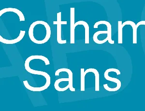 Cotham Sans font