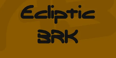 Ecliptic BRK font