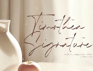 Timothea Signature font