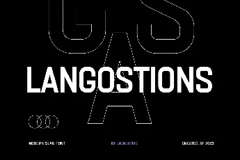 Langostions font