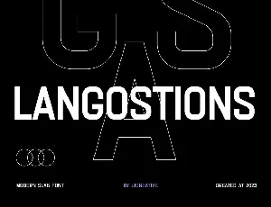 Langostions font