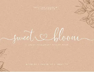 Sweet Bloom font