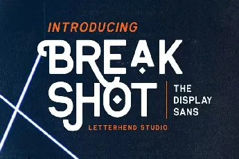 Breakshot font