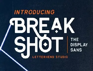 Breakshot font